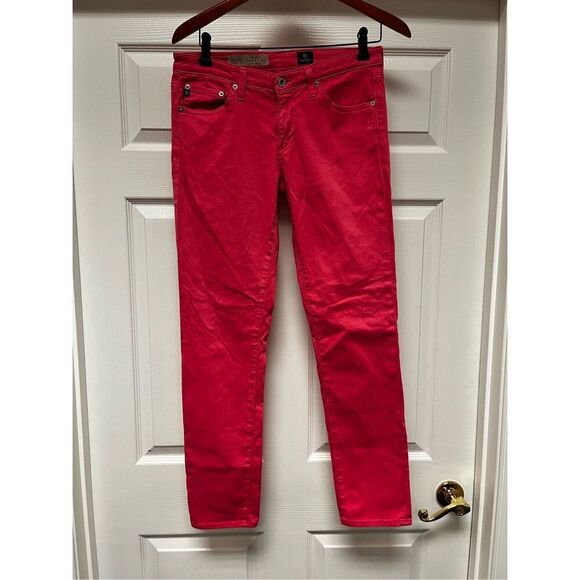 Ag Adriano Goldschmied Denim - AG Adriano Goldschmied X Calypso St. Barth Exclusive Pink The Stilt Cigarette Je
